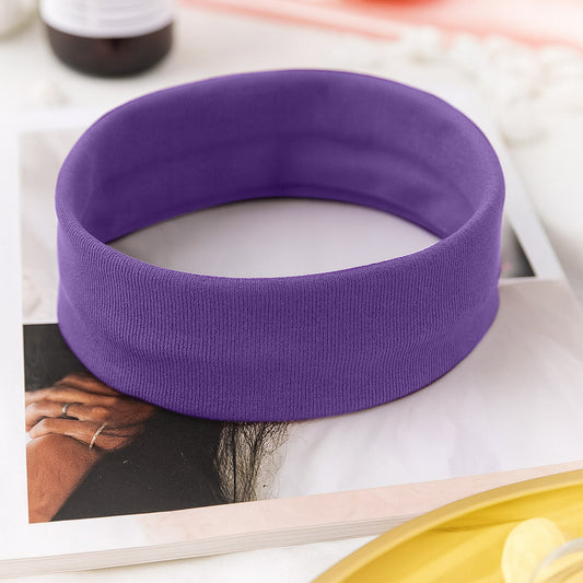 Bandeau Large Epic Bliss en Coton Violet Foncé