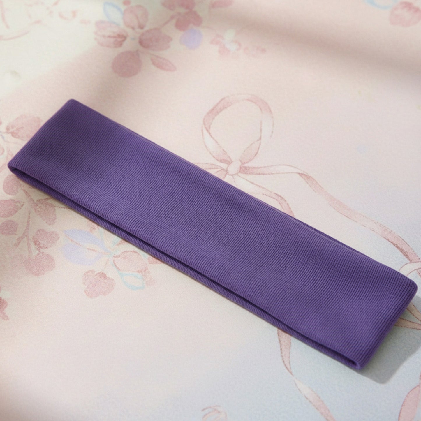 Bandeau Large Epic Bliss en Coton Violet Foncé