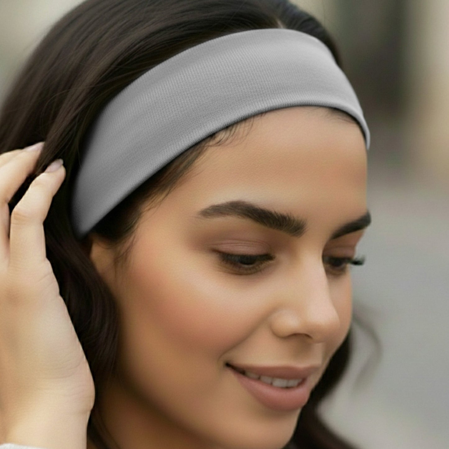 Bandeau Large Epic Bliss en Coton Gris