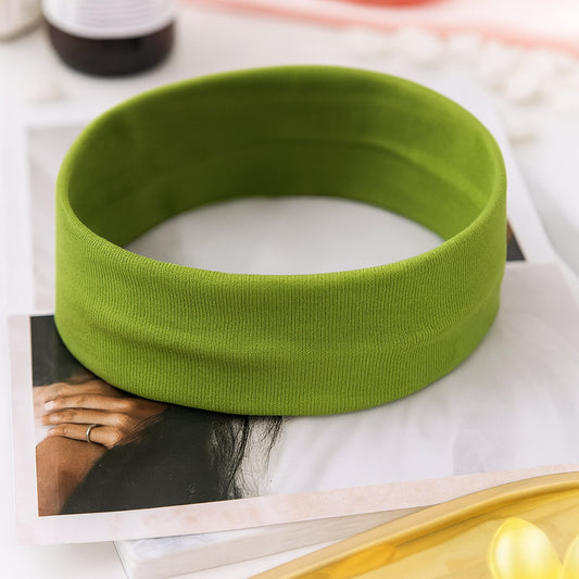 Bandeau Large Epic Bliss en Coton Vert Pomme