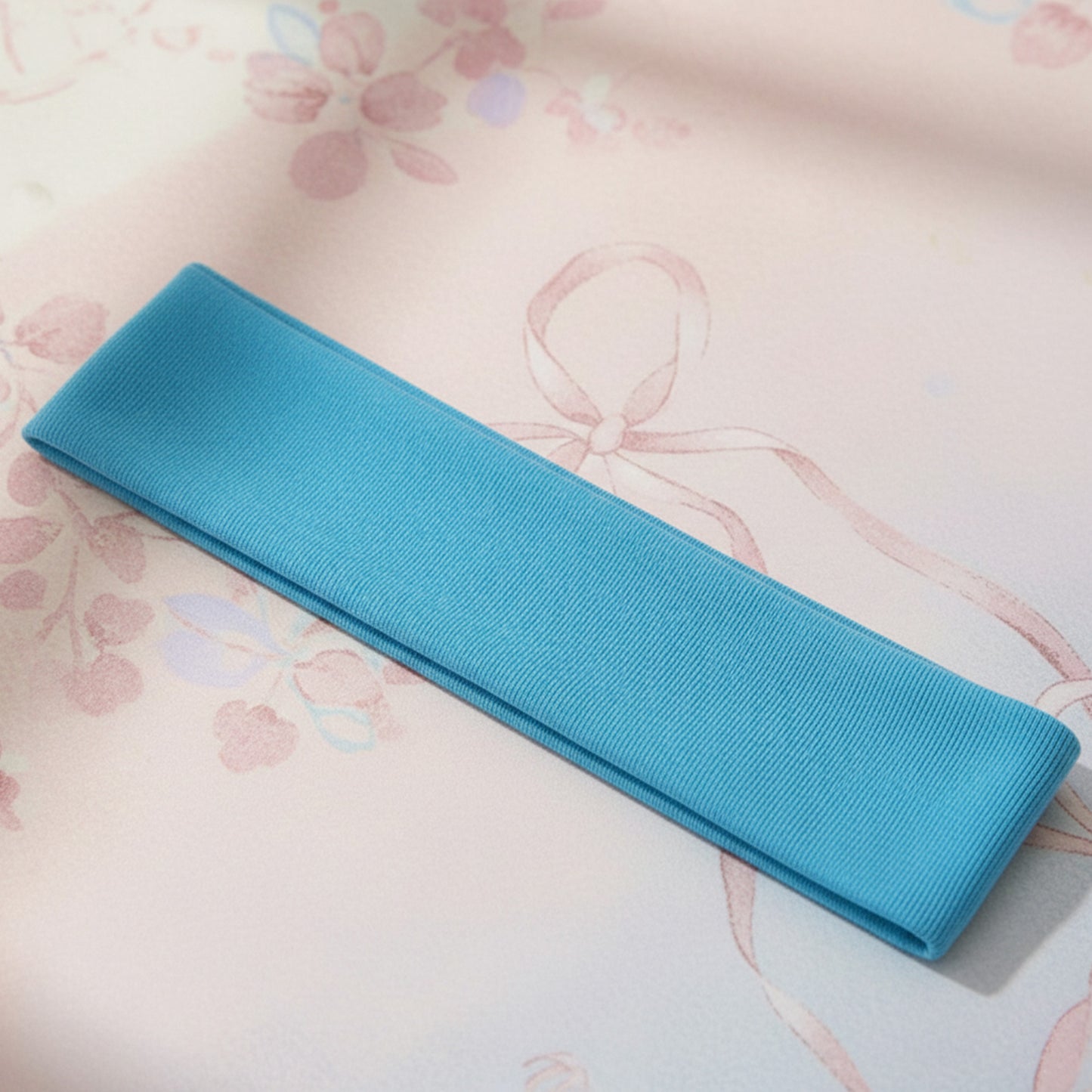 Bandeau Large Epic Bliss en Coton Bleu Clair