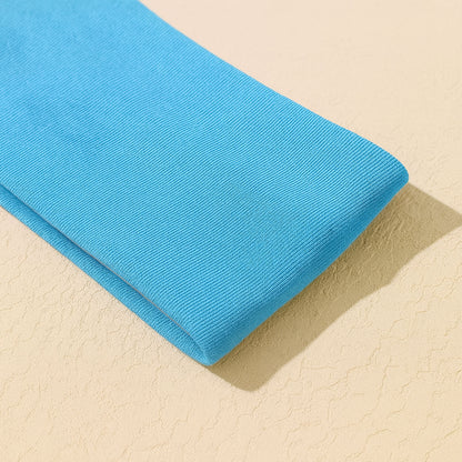 Bandeau Large Epic Bliss en Coton Bleu Clair
