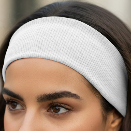 Bandeau Large Epic Bliss en Coton Blanc Cassé