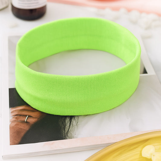 Bandeau Large Epic Bliss en Coton Vert Citron