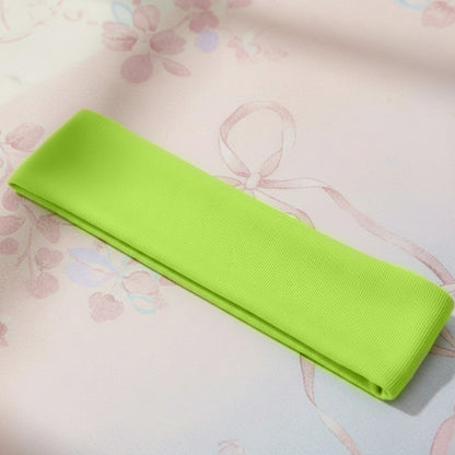 Bandeau Large Epic Bliss en Coton Vert Citron