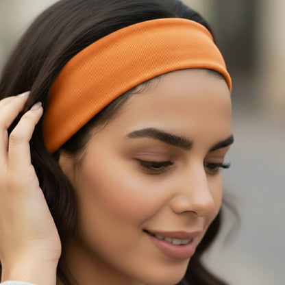 Bandeau Large Epic Bliss en Coton Orange