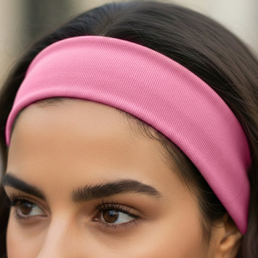 Bandeau Large Epic Bliss en Coton Rose