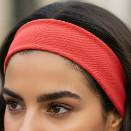 Bandeau Large Epic Bliss en Coton Corail