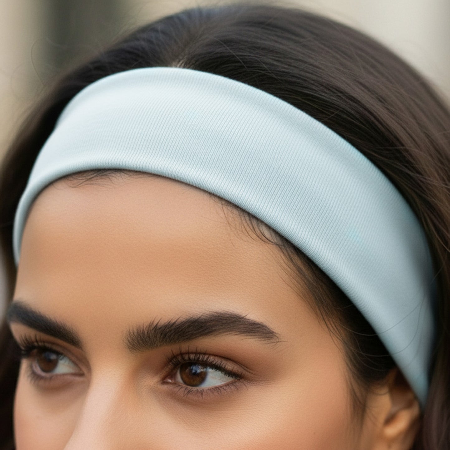 Bandeau Large Epic Bliss en Coton Bleu Ciel