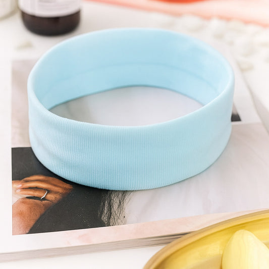 Bandeau Large Epic Bliss en Coton Bleu Ciel
