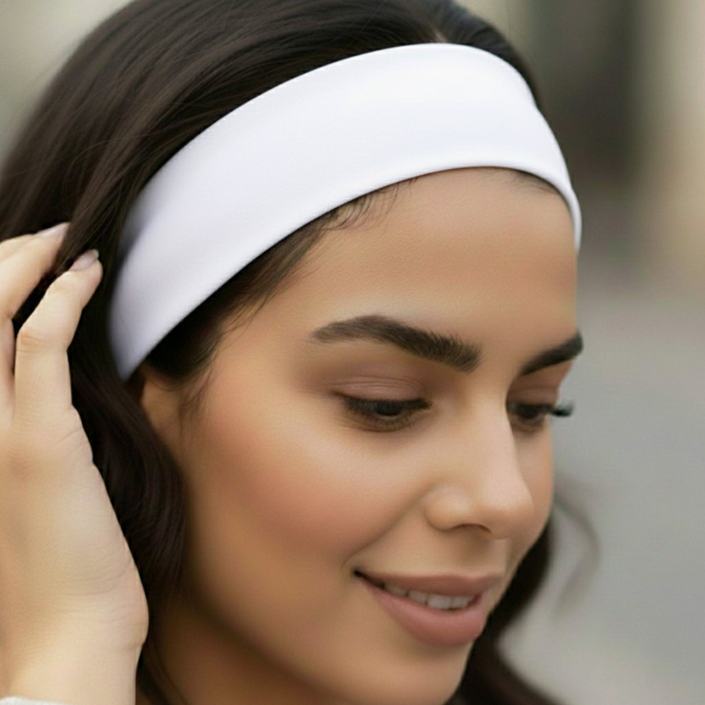 Bandeau Large Epic Bliss en Coton Blanc