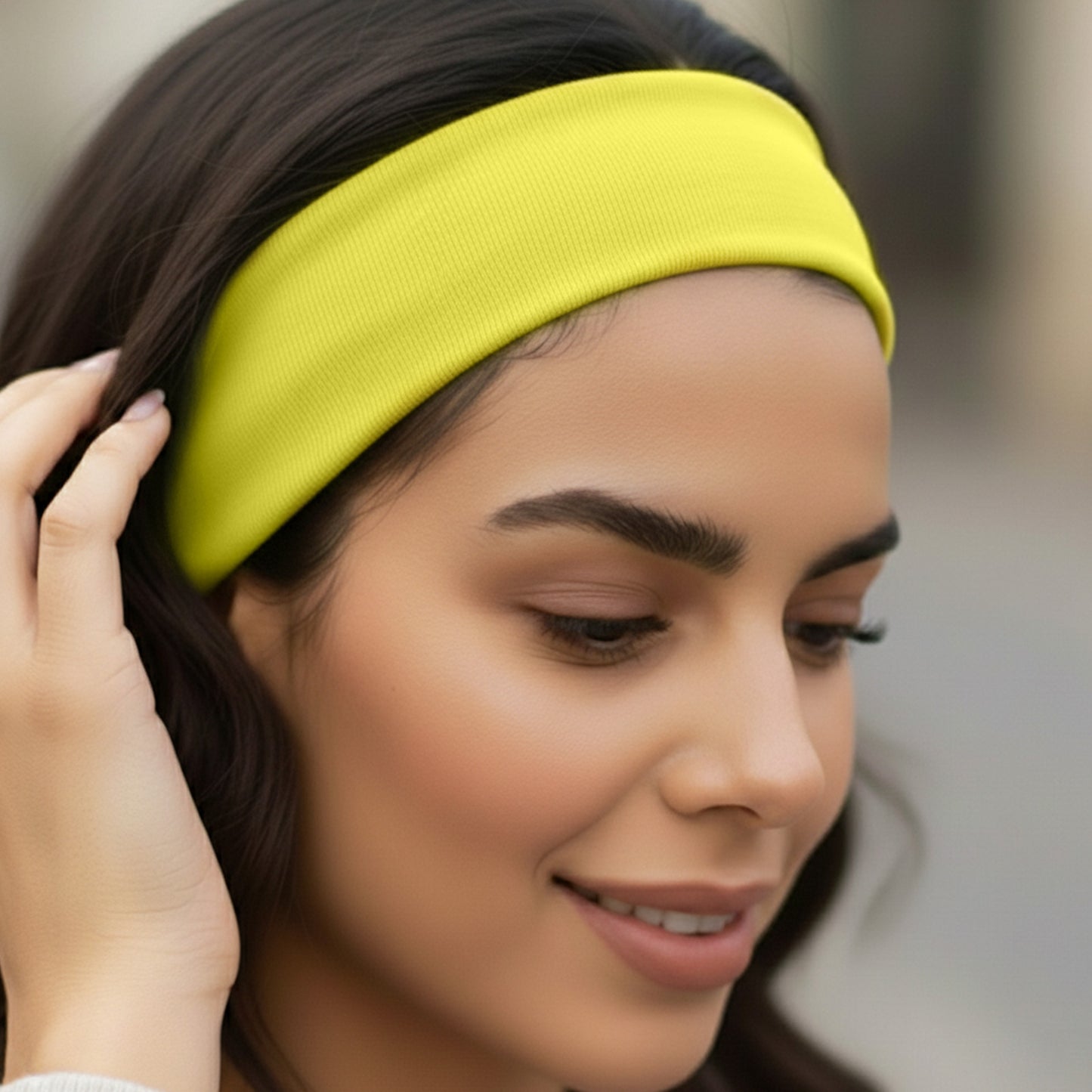 Bandeau Large Epic Bliss en Coton Jaune