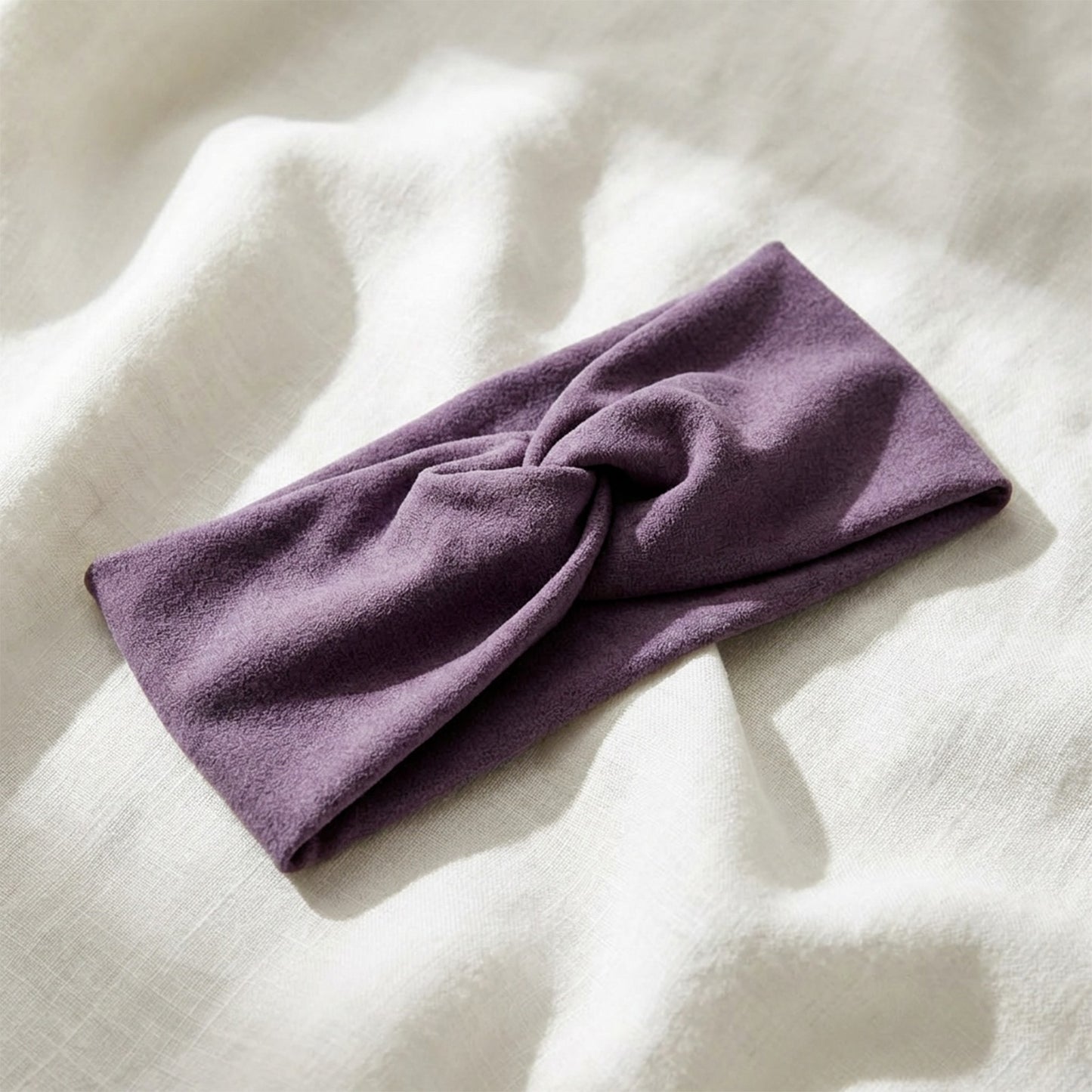 Bandeau Croisé en Jersey Soyeux Margie Violet