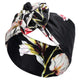 Bandeau Style Turban Fleuri Lilac Noir
