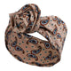 Bandeau Style Turban Carminn Imprimé Paisley Beige
