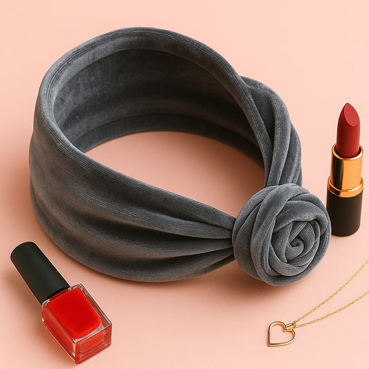 Bandeau Style Turban en Velours