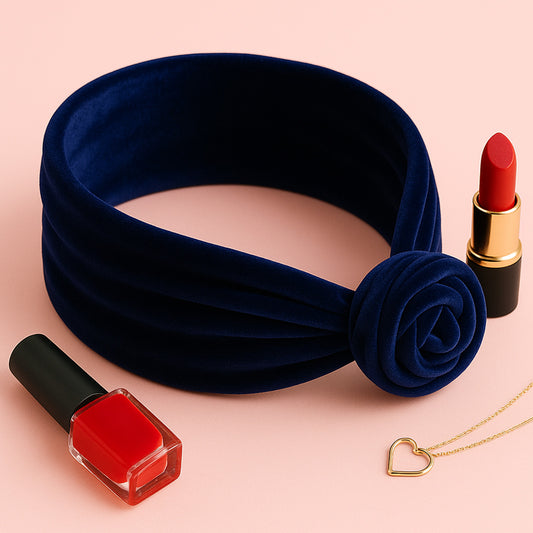Bandeau Style Turban en Velours