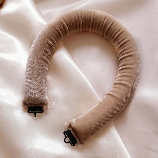 Bigoudi Sans Chaleur Soft Waves en Velours Taupe