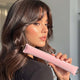 Tige Boucleuse Sans Chaleur Soft Waves en Velours Rose Poudré