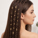 Lot de 40 Anneaux de Tresses Anneaux Capillaires Roseraie Dorée