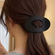 Pince Cheveux Plate Forme Galet Noire