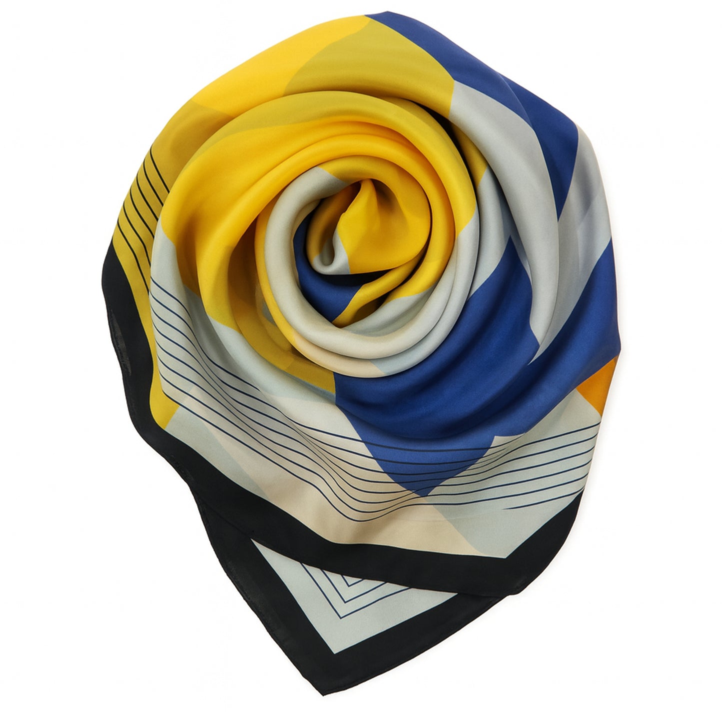 Foulard carré toucher soie Urban Motion 70x70cm