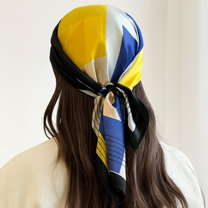 Foulard carré toucher soie Urban Motion 70x70cm