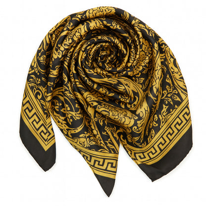 Foulard carré toucher soie Lux Barocco 90x90cm