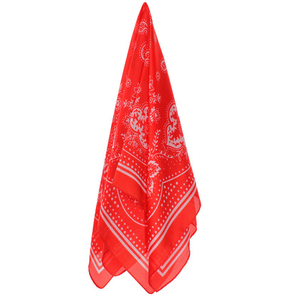 Foulard Bandana soie Crimson Vibes 70x70cm
