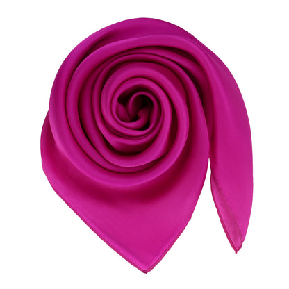 Carré de soie uni Violet 50 x 50 cm