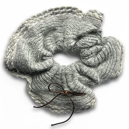 Chouchou en Maille Douce Gris - Collection Cornelia