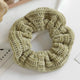 Chouchou en Velours Tricoté Vintage Primerose Vert Sauge