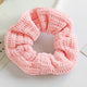 Chouchou en Velours Tricoté Vintage Primerose Rose