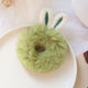 Chouchou Fluffy Mallory Oreilles de Lapin Vert