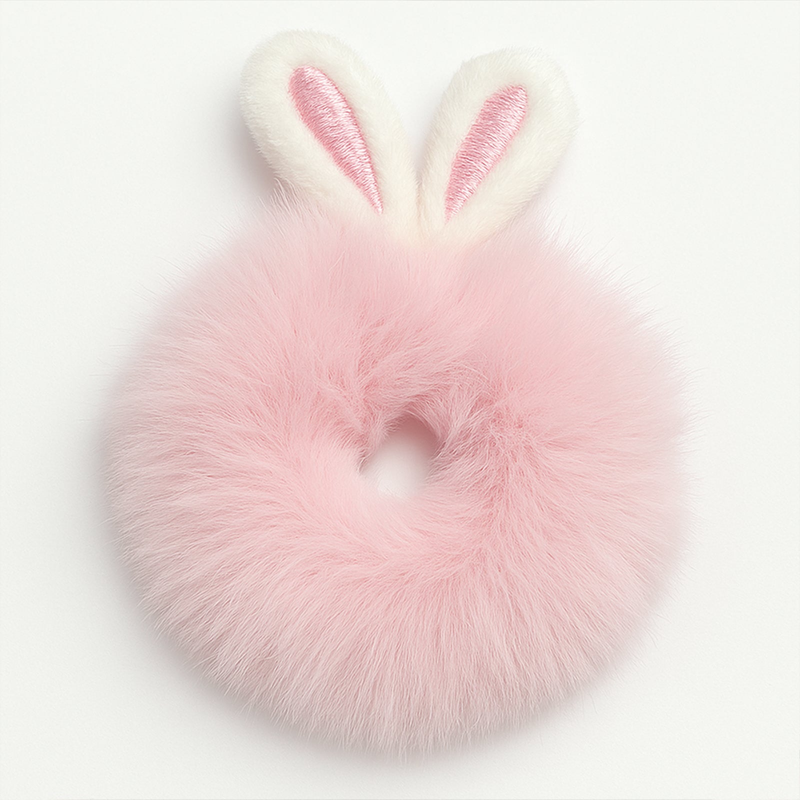 Chouchou Fluffy Oreilles de Lapin - Collection Mallory