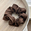 Chouchou en Soie Élégance Chocolat