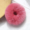 Chouchou Effet Fourrure Fluffy Clémentine Rose Vif