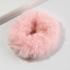 Chouchou Effet Fourrure Fluffy Clémentine Rose Pastel