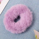 Chouchou Effet Fourrure Fluffy Clémentine Mauve