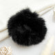 Chouchou Effet Fourrure Fluffy Clémentine Noir