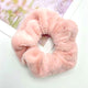 Chouchou Pelucheux en Minky Fluffy Rose