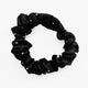 Chouchou en Satin Plissé Diamant Grace Noir