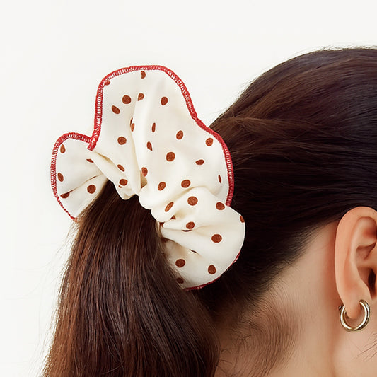 Chouchou Vintage Andrea à Pois Rouges