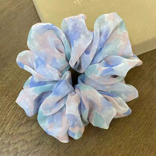Chouchou en Aquarelle Douce Bleu - Collection Iris Aurora