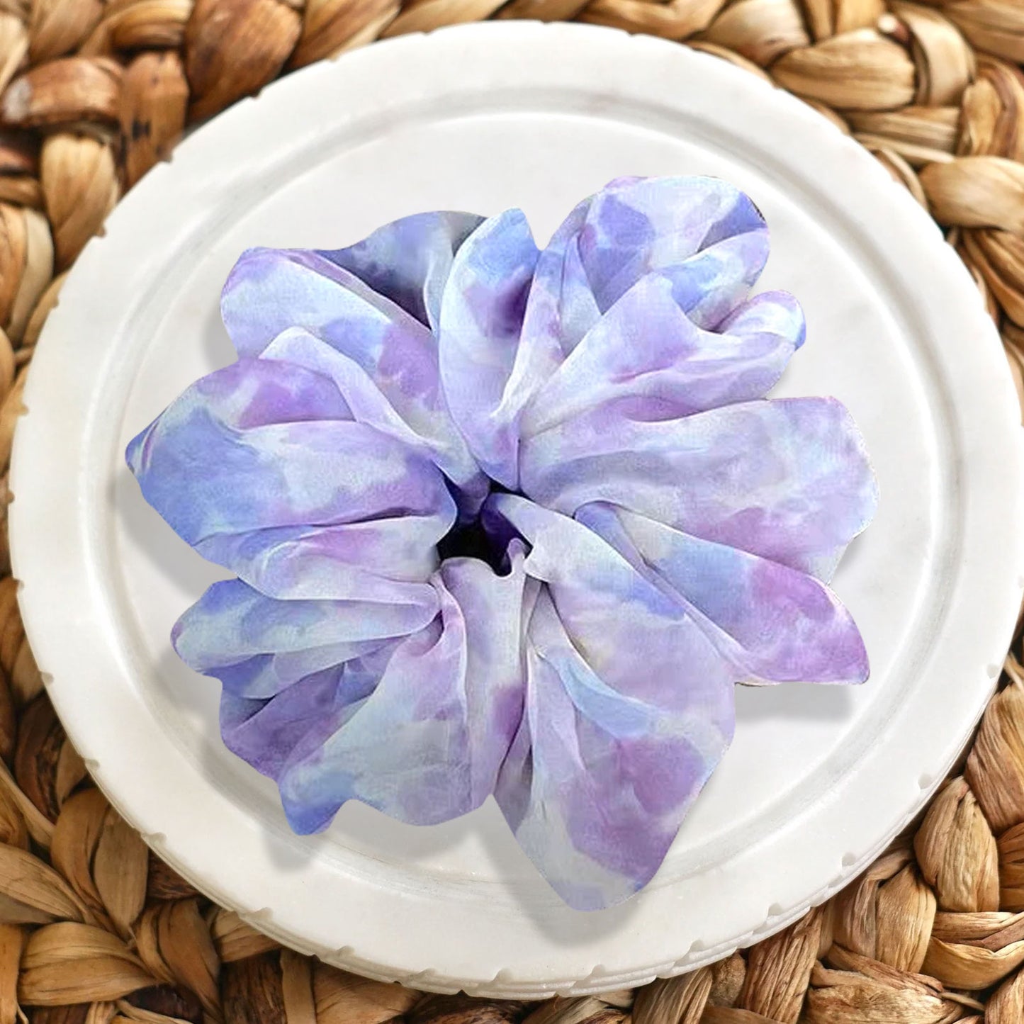 Chouchou en Aquarelle Douce Violet