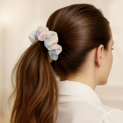 Chouchou XXL en Voile Aquarelle Katie Pastel