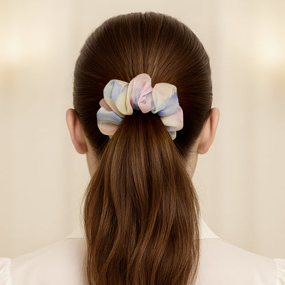 Chouchou XXL en Voile Aquarelle Katie Pastel