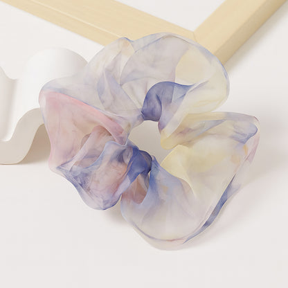 Chouchou XXL en Voile Aquarelle Katie Pastel