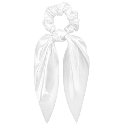 Chouchou à Double Nœud Volant Blanc - Collection Gabriella