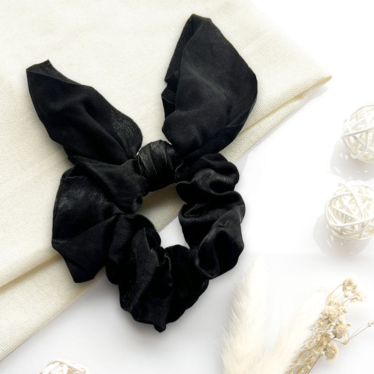 Chouchou en Satin Papillon - Collection Mariposa